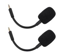 Gedourain Microfono di Ricambio per Cuffie da Gioco per Barracuda X - Microfono da 3,5 Mm con Riduzione del Rumore, 2 Pezzi per i Giocatori Comodità Plug and Play (Nera)