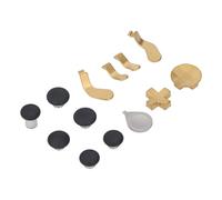 Gedourain Parti del Controller Series 2 da 13 Pezzi Levette Intercambiabili Paddle D Pad Maggiore Precisione di Gioco (Oro)