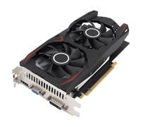 Gedourain Scheda Grafica per Giochi Doppie Ventole di Raffreddamento GDDR5 da 6 GB per PC Uscita 4K Adatta per CAD CAM 3D, Editing Video