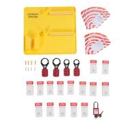 Gedourain Stazione di Lockout Tagout Kit di Lock Out Tag Out per Montaggio a Parete su PC Durevole per Addetti Alla Manutenzione Industriale