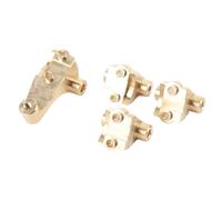 Gedourain Supporti Ammortizzatori Inferiori per Asse Anteriore Posteriore in Ottone per Auto Cingolata RC 82056-4, Stabili e Durevoli, per Appassionati di Auto RC