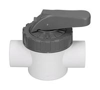 Gedourain Valvola a Sfera con Valvola Deviatrice Per Piscina con Maniglia Grande - Design Scanalato Per Prestazioni Stabili - Facile Installazione e Manutenzione Adatta a Tutte le Valvole di (V40-2A)