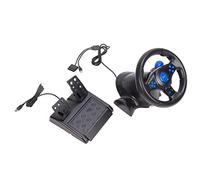 Gedourain Volante da Corsa per Giochi per PC con Supporto GT - Volante da Corsa per Giochi 3 in 1 per Un'esperienza di Guida Realistica - per Utenti di PC e Computer