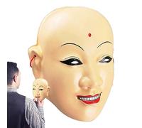 GEDOX Copertura per il viso di monaco spaventoso Tang Monk Face Riutilizzabile Halloween Tang Monk Masquerade Props per Adulti Bambini Cosplay