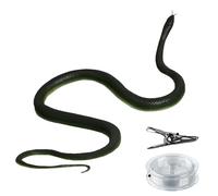GEDOX di gomma realistici per la decorazione del giardino per spaventare - Giocattolo di serpente di controllo remoto |per una faccia installazione, artigianato in silicone, decorazione della