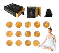 GEDOX Set di rune, Rune di Strega | 13 Pezzi di Pietre Runiche, Kit Rune Streghe | Strumenti artigianali multifunzionali, Strega Decorativa Forniture per Streghe Fortune