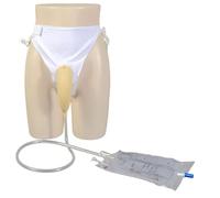 GEDRACKPMYN Catetere Esterno - Raccoglitore di urina in Silicone Riutilizzabile e Confortevole per Uso Domestico con 2 sacche per cateterismo (1000 ml e 2000 ml),Male