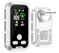Gedsffati Rilevatore di Fumo e Monossido di Carbonio con Spina per Casa, Allarme di Fumo, Rivelatore di Monossido di Carbonio (CO), Rivelatore di Incendio, Allarme Incendio, Bianco, HD11-CS