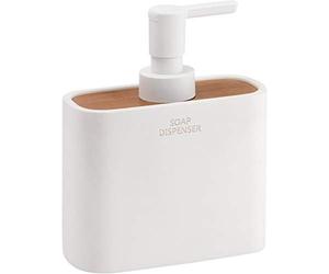 Gedy 138002 Dosatore di Sapone, Resina, Bianco, 5.6 X 12.8 X 15.7