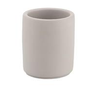 Gedy 9,3X8,2X8,2 CM Grigie G-Giunone Bagno, Misure e Peso 0,404 kg, Porta spazzolino in Cemento, Finiture Argento, Design R&S, 2 Anni di Garanzia