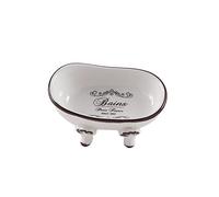 Gedy Amelie Portasapone, Ceramica, Bianco, 8 x 13,5 x 5,8