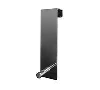 Gedy Appendiabiti da porta o mobiletto singolo cromato, Battente 40CM, Misure e peso prodotto: 11X3X4,6 CM & 0,034 KG, Appendi accappatoio bagno in acciaio inox, Design R&S, 2 anni di garanzia