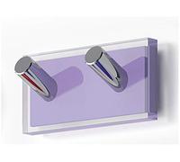 Gedy Appendiabiti Rainbow, Resine termoplastiche, Trasparente Lilla, Doble