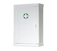 Gedy Armadietto da farmacia con chiave colore Bianco, Dimensioni 39,5X25X12,5 CM & 0,986 KG, armadietto farmacia da muro in ABS, Anni di garanzia 2, Design R&S