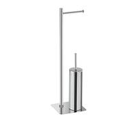 Gedy ARTU Colonna in Piedi, Metallo Cromall Resine termoplastiche Sabbia, Cromo, 17x16x65,5