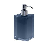 GEDY | Auckland Dispenser Sapone in Resina Trasparente Colore Blu Petrolio, Dimensioni 16,2 x 7 x 7 cm e Peso 0,4 kg