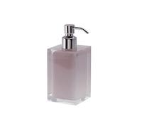 GEDY | Auckland Dispenser Sapone in Resina Trasparente Colore Rosa, Dimensioni 16,2 x 7 x 7 cm e Peso 0,4 kg