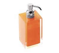 Gedy Auckland Dosasapone Bagno, Arancione, 16.2 x 7 x 7 cm