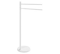 Gedy Bianca, G-Mammolo Piantana, Misure 89.5X24.5X43 cm, Porta Asciugamani da Terra in Acciaio Inox, Design R&S, Alluminio, 35x21x89 cm