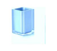 GEDY Bicchiere portaspazzolini da appoggio 72x72x110 mm Celeste Rainbow RA98/86