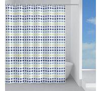 Gedy | Biglie Tenda Doccia in Peva, Finitura Verde e Blu, Dimensioni 200 x 180 x 0,1 cm e Peso 0,365 kg