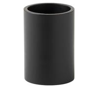 Gedy Brenda Porta Spazzolino da Denti, Resina, Nero Opaco, 7 x 7 x 10