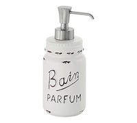Gedy Catherine Dosatore di Sapone, Ceramica, Bianco, 7,7 X 7,7 X 19