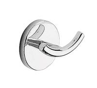 Gedy cromata, Cebu, Appendiabiti Doppio, Finitura, Misure 6 x 7,5 x 5 cm e Peso 0,128 kg, Porta Asciugamani in Acciaio Inox e Cromall, 10 Anni di Garanzia, Design R&S Inossidabile, Unica