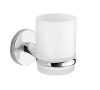 Gedy Cebu, Porta spazzolini Cromato, Porta spazzolino Bagno Realizzato in Acciaio Inox e Cromall®, Misure 9,5 x 6,5 x 11 cm e 0,299 kg, 10 Anni di Garanzia, Design: R&S