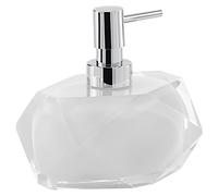 Gedy Chanelle Dosatore di Sapone, Resina, Bianco, 7,8 x 11,5 x 12,6