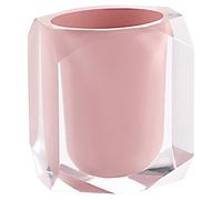 Gedy Chanelle portaspazzolini, resina, Rosa, 7 x 9 x 10,5