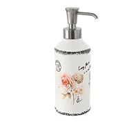 Gedy Clothilde Dosatore di sapone, ceramica, bianco, unica