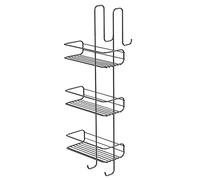 Gedy Cromato, 3 contenitori G-Tito Doccia rettangolari, Misure e Peso: 68X24X22 CM & 1,072 kg, Portaoggetti Bagno Realizzato in Acciaio Inox, Design R&S, 2 Anni di Garanzia, Metallo