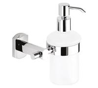 GEDY - Dosasapone Con Erogatore In Metallo Da Muro In Acciaio Inox E Cromall Ep81 Gedy Serie Edera Plus Cromato