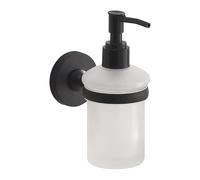 Gedy Dosatore di sapone da parete Felce Plus nero opaco