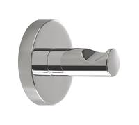 Gedy FELCE PLUS Appendiasciugamani bagno, Acciaio inossidabile, Cromo, 5,6 x 5,6 x 5,5, Adesivo