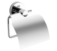 Gedy Portarotolo con coperchio Felce Plus Cromo