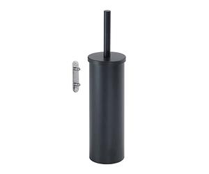 Gedy Flip Spazzolino da Parete Nero Opaco