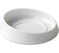 GEDY Flou Portasapone Bagno Bianco, Misure e peso prodotto: 4X13,8X12,5 CM & 0,135 KG, Porta Sapone Solido Realizzato in Resina Termoplastica, Design R&S Gedy, 2 Anni di Garanzia