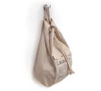 Gedy Panna, G-Baggy Sacca portabiancheria a Zainetto, Misure e Peso: 60X34X15 CM & 0,48 kg, Porta Biancheria in Tessuto, Finitura Champagne, Design R&S, 2 Anni di Garanzia, Unica