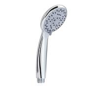 GEDY G-Easy 06, Doccetta per doccia 5 getti pioggia, tonico, soft e pioggi soft, Soffione doccia in ABS con finitura cromata, 5 anni di garanzia, Design R&S Gedy, Filtro doccia antisabbia incluso