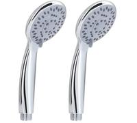 GEDY G-Easy 06, Doccetta per doccia 5 getti pioggia, tonico, soft e pioggi soft, Soffione doccia in ABS con finitura cromata, 5 anni di garanzia, Design R&S Gedy, Filtro doccia antisabbia incluso