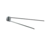 Gedy G-Giacarta, Porta Asciugamani Girevole con Finitura cromata, Porta salviette Realizzato in Acciaio Inox® con contenitori in Vetro Satinato, 10 Anni di Garanzia, Design: R&S
