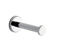 Gedy G-Giacarta, Portarotolo Carta igienica con Finitura cromata, Porta Rotolo Bagno Realizzato in Acciaio Inox® con contenitori in Vetro Satinato, 10 Anni di Garanzia, Design: R&S
