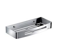 Gedy Rettangolare, cromata, G-Hanoi, Porta Oggetti Doccia, Organizzatore Bagno in Acciaio Inox 304 con Finitura, Design R&S, Misure 4,5x30x12,8 cm e 0,612 kg, 2 Anni di Garanzia, Inossidabile