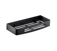 Gedy G-Hanoi, Porta Oggetti Doccia Rettangolare, Organizzatore Bagno in Acciaio Inox 304 con Finitura Nera, Design R&S, Misure 4,5x30x12,8 cm e 0,612 kg, 2 Anni di Garanzia