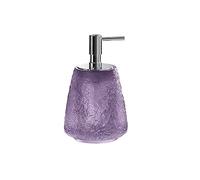 Gedy Viola, G-Irina, Dispenser, Dosatore Sapone Bagno in Resina Trasparente, Fatto a Mano, Garanzia 2 Anni, Misure 16 x 9,9 x 9,9 CM e Peso 0,616 kg, 9.9X9.9X16