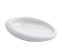 Gedy Bianco, G-Iside Portasapone Bagno, Misure e Peso Prodotto: 2,9X15,2X11,5 CM & 0,15 kg, Porta Sapone Solido Realizzato in Resina e Sabbia, Design R&S, 2 Anni di Garanzia, Unica
