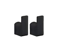 Gedy G-Kuala Lumpur, 2 Appendi Abiti Singoli, Colore Nero, Porta Abiti Realizzati in Cromall, Ottone e Vetro, Garanzia 2 Anni, Misure 5,3 x 2 x 3,3 CM e Peso 0,196 kg, Design R&S