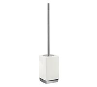 Gedy Bianco, G-Lucy, Porta Scopino WC, Scovolino Bagno Realizzato in Ceramica, Misure 47X9,7X9,7 CM e Peso 0,884 kg, Design R&S, 2 Anni di Garanzia, Unica